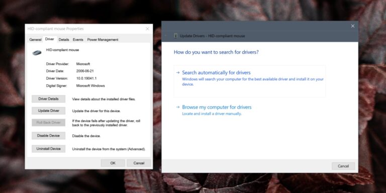 How to install Mouse drivers on Windows 10