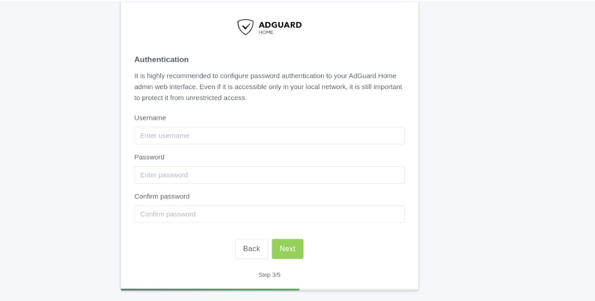 adguard home username