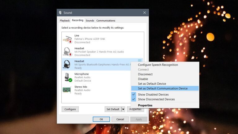 How to fix Bluetooth headset mic not recognized by Windows 10