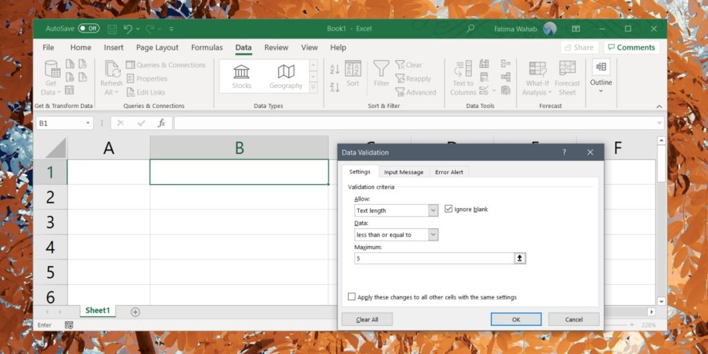 How To Add A Character Limit In Excel