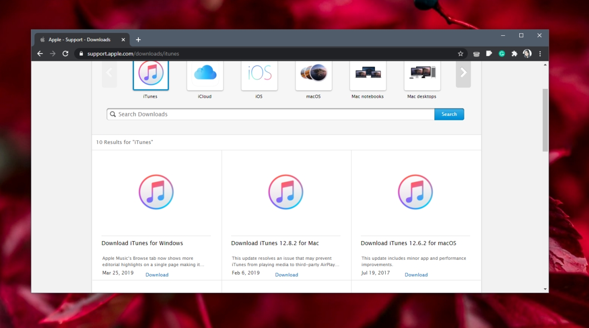 download itunes for windows 10 without store