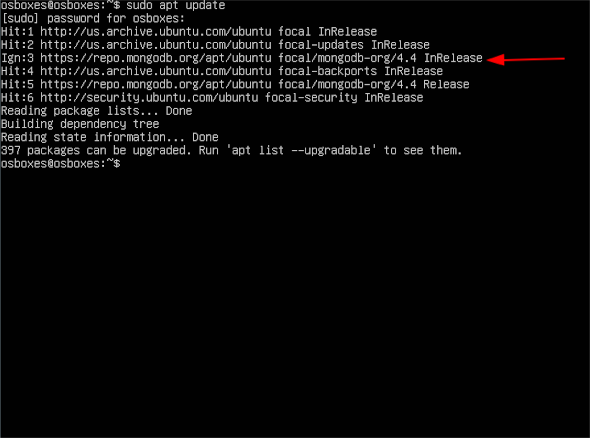 install mongodb on linux ub