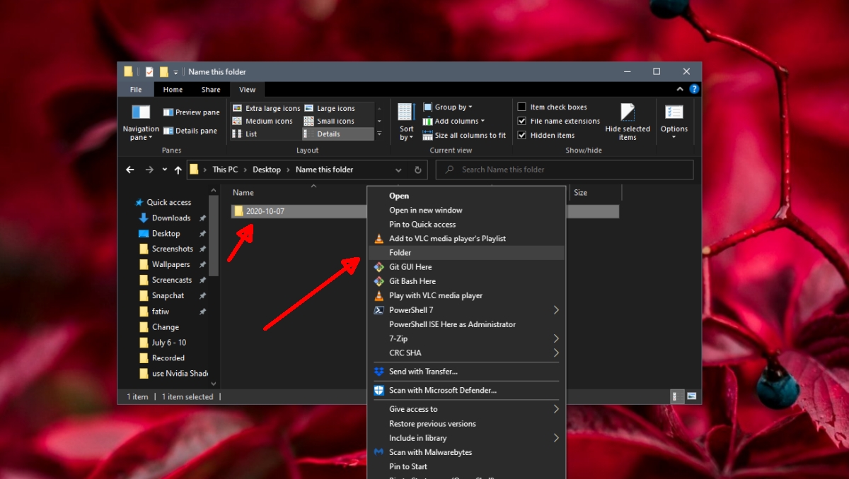 How to change default new folder name on Windows 10