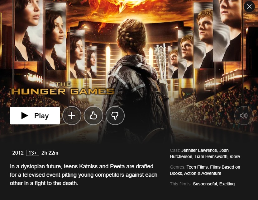 Watch The Hunger Games Streaming Online