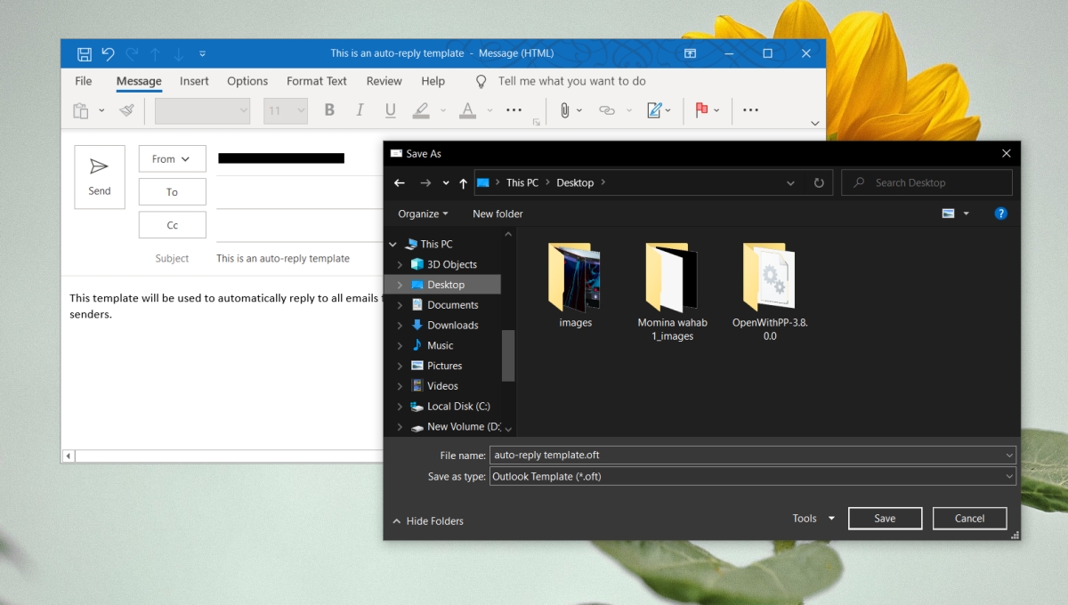 How to send a custom auto-reply from Outlook