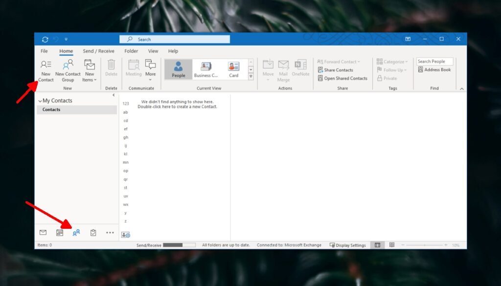 How to add contacts to Outlook