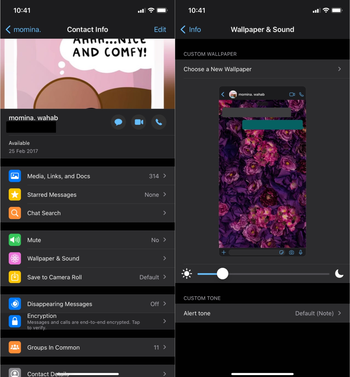 Let's share whatsapp dark mode chats backgrounds, here my contributions : r/ whatsapp