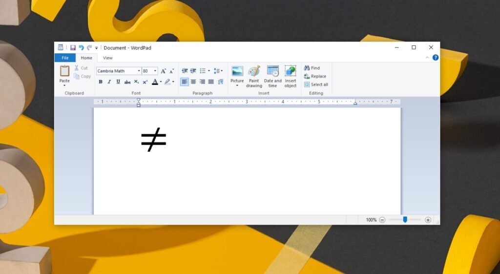 Does Not Equal Sign - How to Type The Not Equal Symbol ( ≠ )