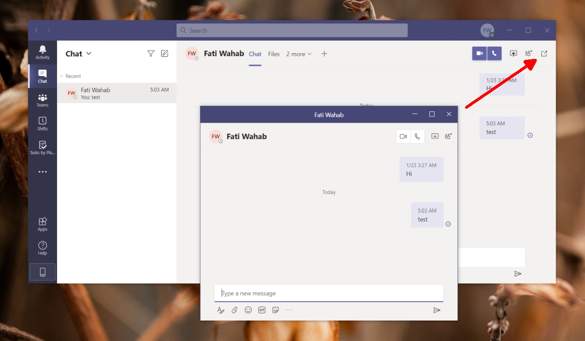 How to the Microsoft Teams multiple windows feature