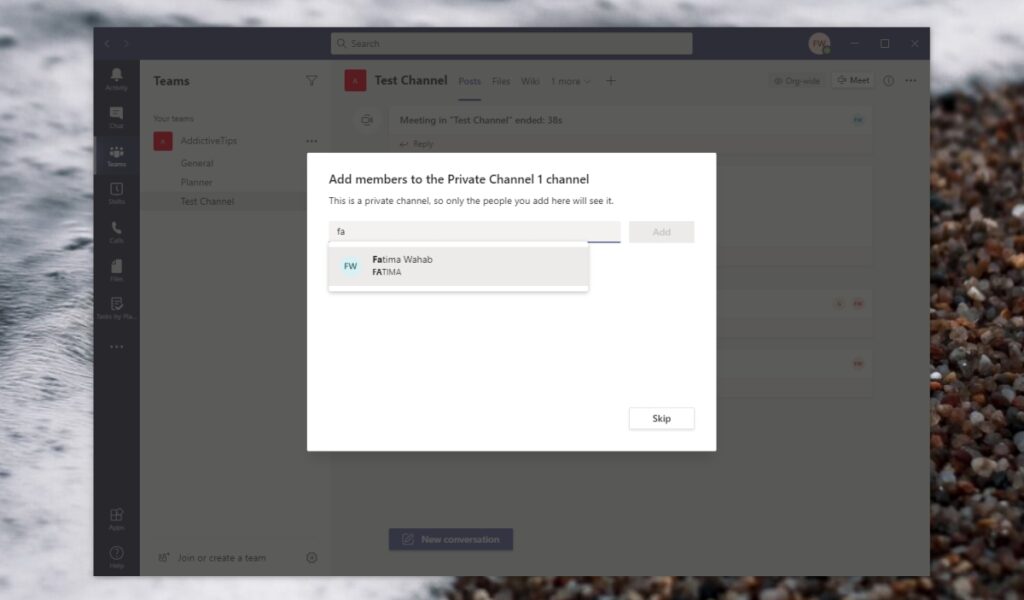 How to create Microsoft Teams private channels