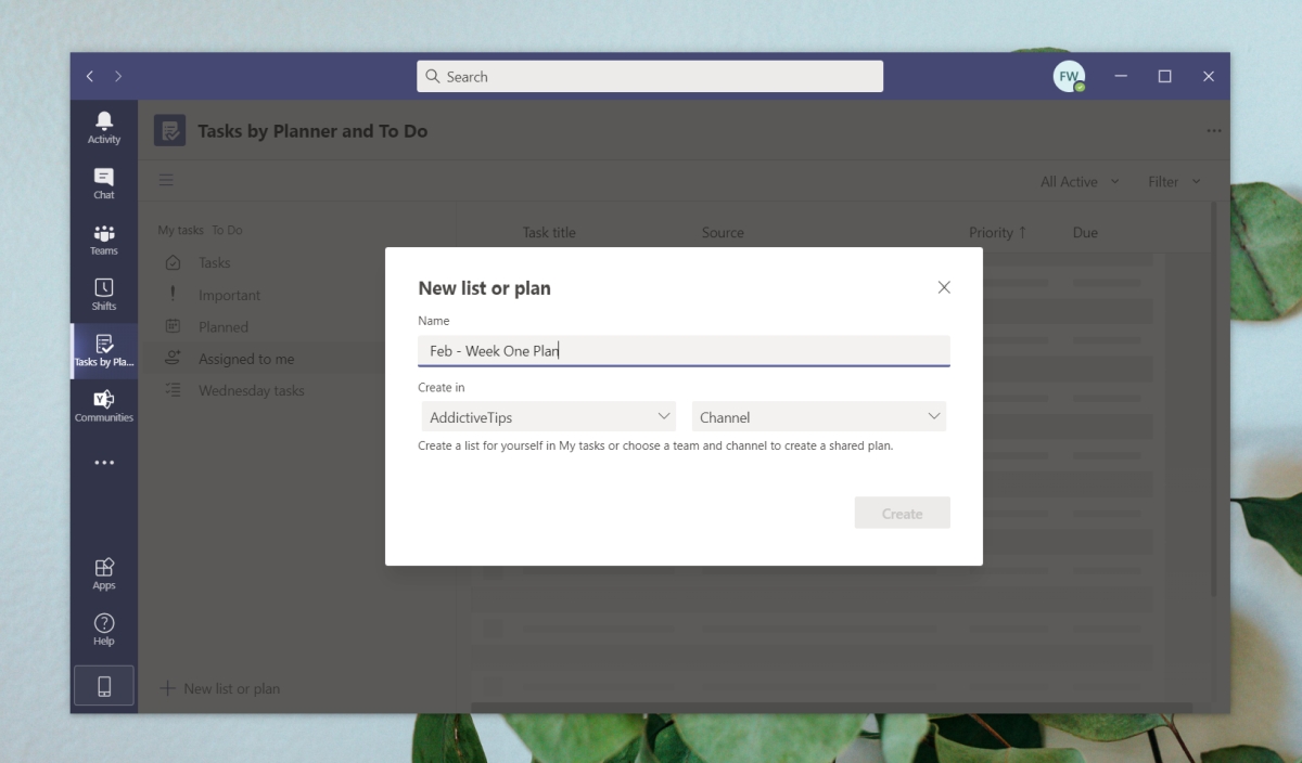 How to use Tasks in Microsoft Teams