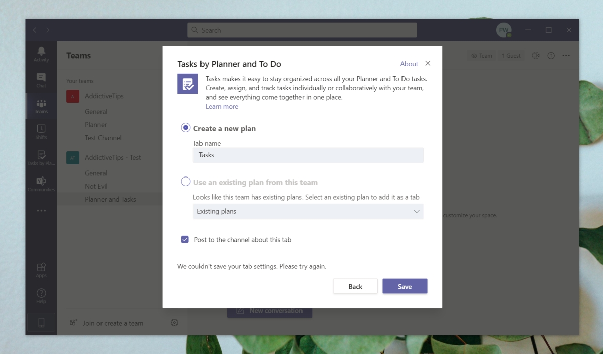 How to use Tasks in Microsoft Teams