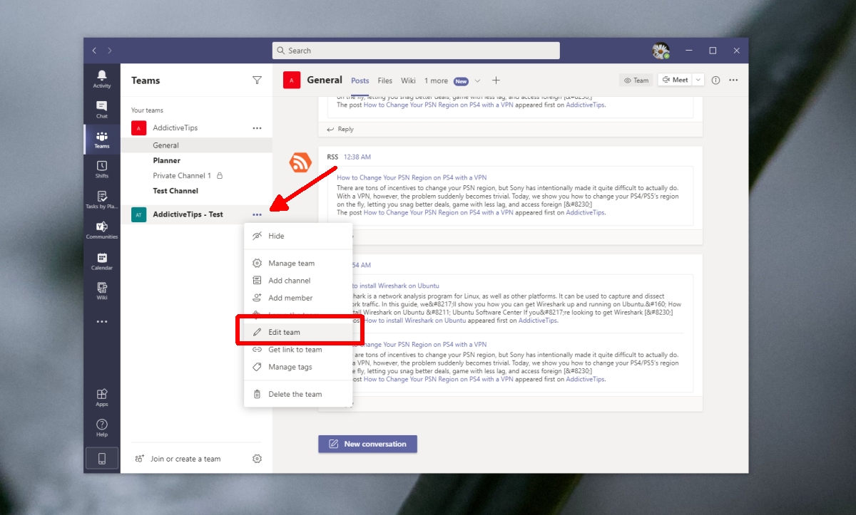 Как изменить команду. Microsoft Teams как изменить имя.