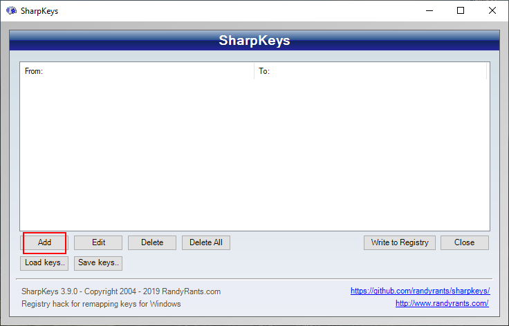 sharpkeys windows 10