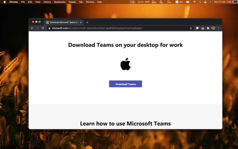 how to install teams on a mac
