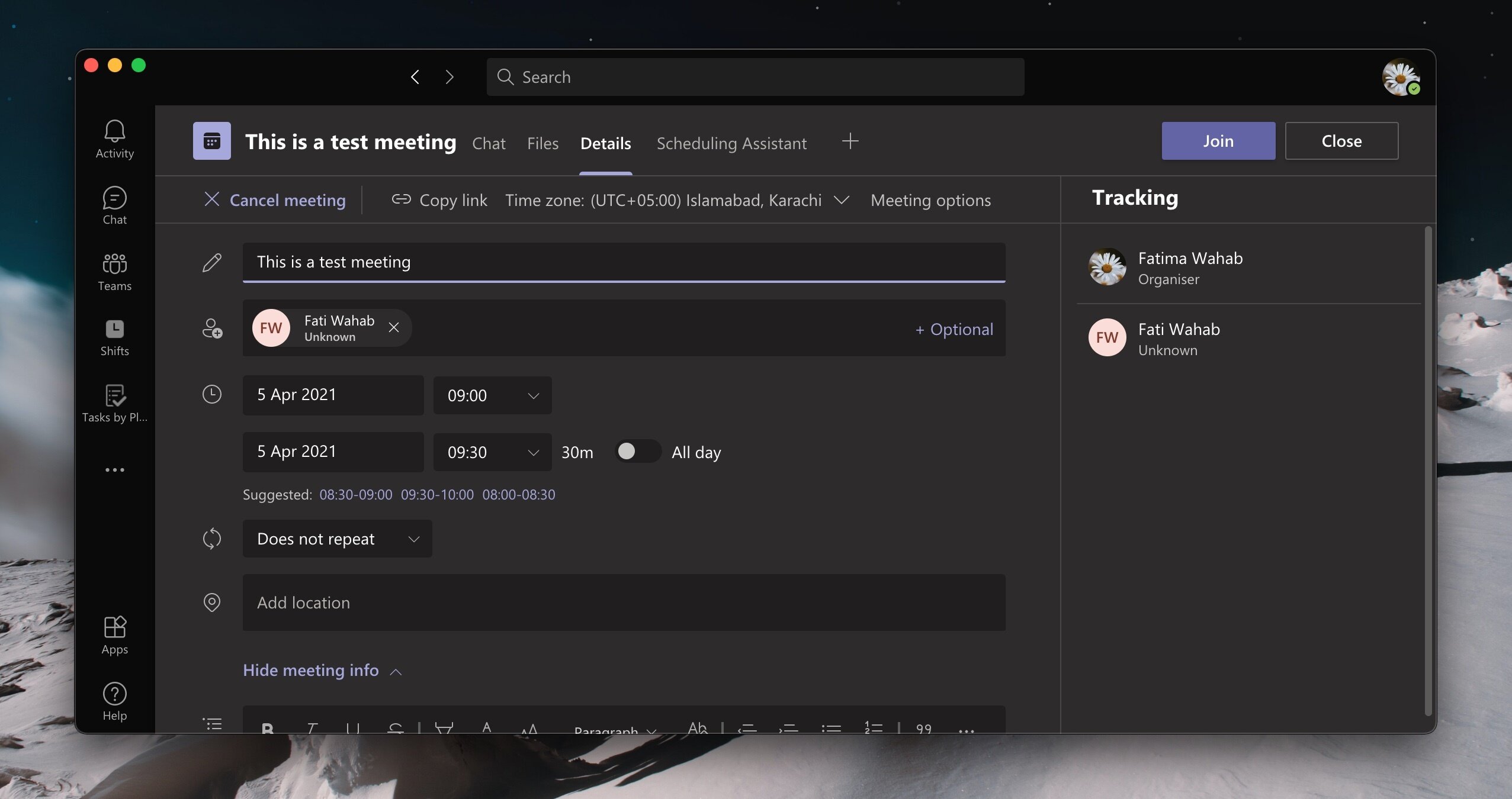 microsoft teams unable to cancel meeting