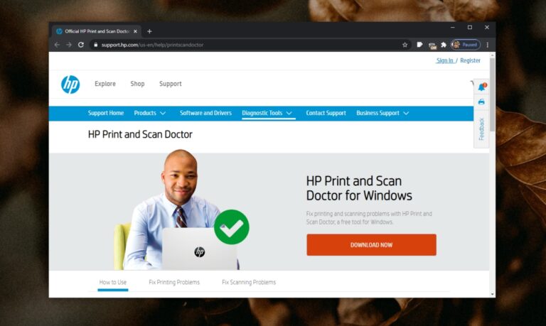 hp doctor scan and printer download