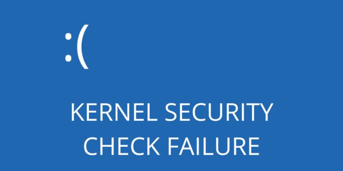 fix KERNEL SECURITY CHECK FAILURE error