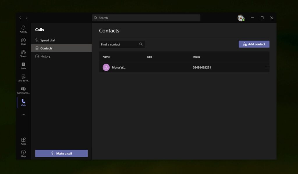 How To Add Microsoft Teams Contacts