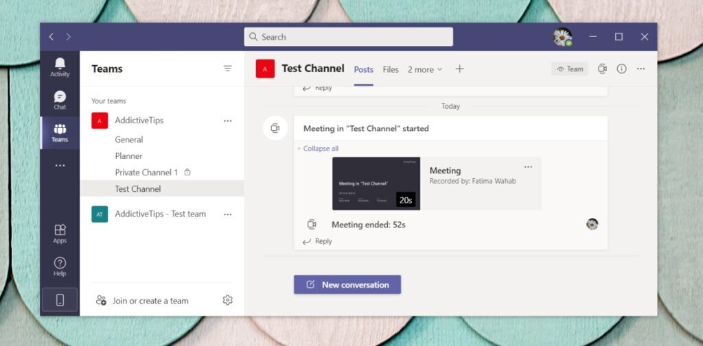 How to find the Microsoft Teams recording location