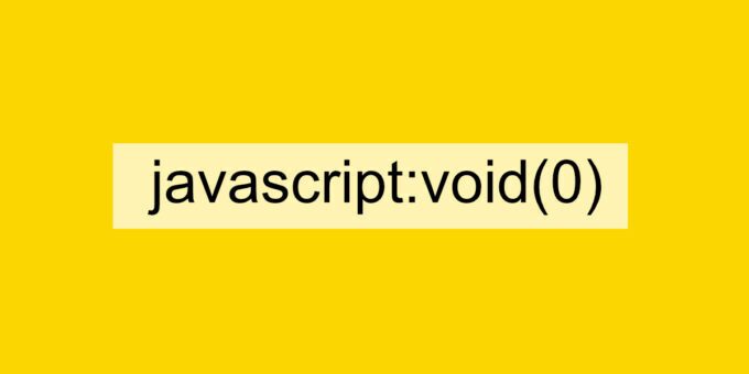 How To Fix Javascript: Void(0) Error In Chrome