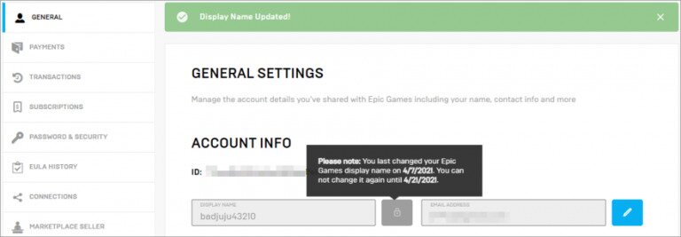 Epic Games Change Name: How To Change Your Fortnite Name