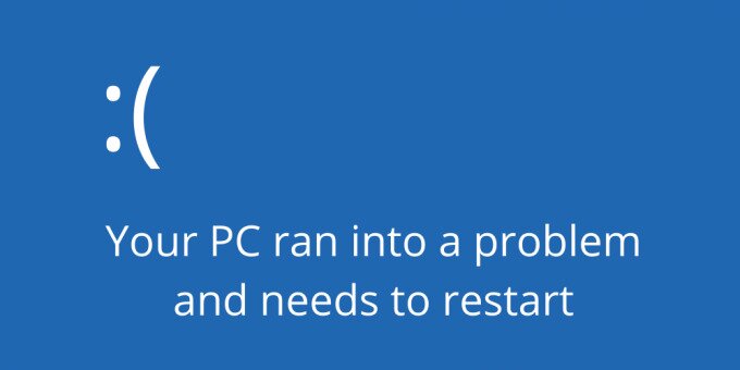 fix Your PC ran into a problem and needs to restart