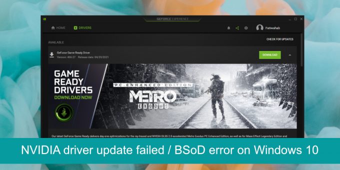 NVIDIA Driver Update Failed: Blue Screen Error While Installing NVIDIA ...