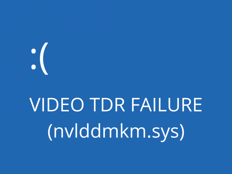 How to Fix VIDEO TDR FAILURE (nvlddmkm.sys Failed) on Windows 10