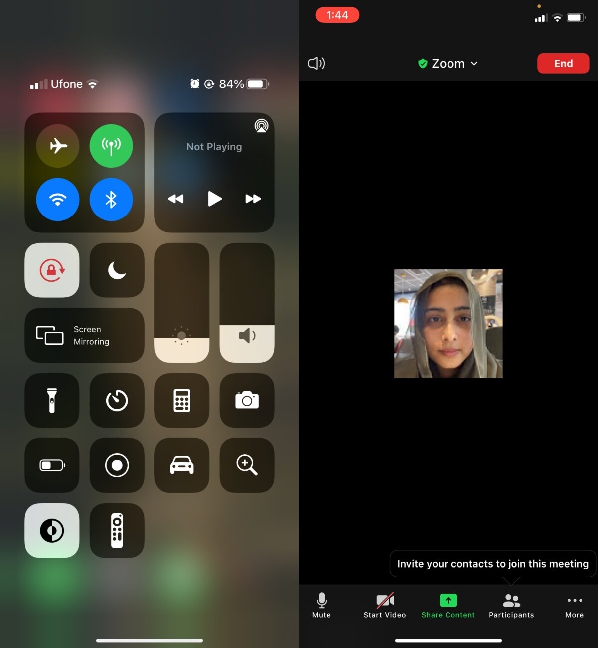 zoom meetings on iphone