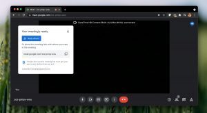 How to use the Google Meet share screen feature