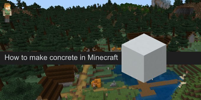 How To Make Concrete In Minecraft