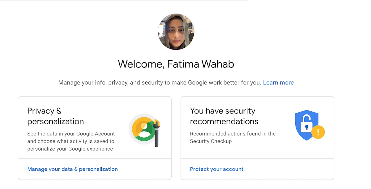 How to change Google account password