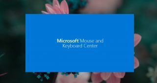 Microsoft Mouse and Keyboard Center