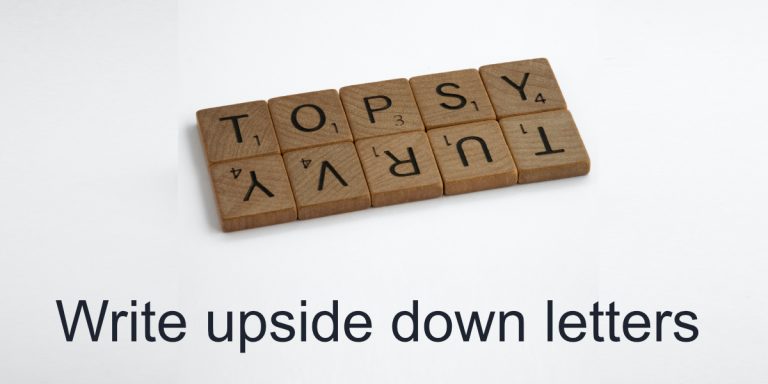 how-to-write-upside-down-letters