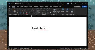 spell check in Microsoft Word