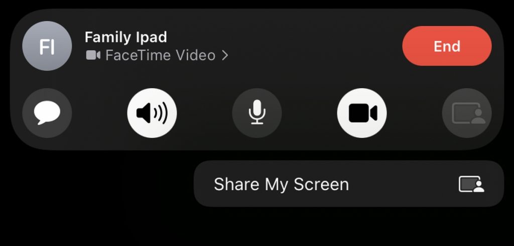 facetime screen share ios 15