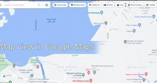 map view in Google Maps