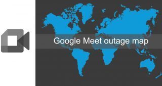 Google Meet outage map