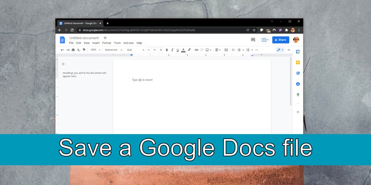 How To Save A Google Docs File