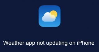 weather app not updating on iPhone