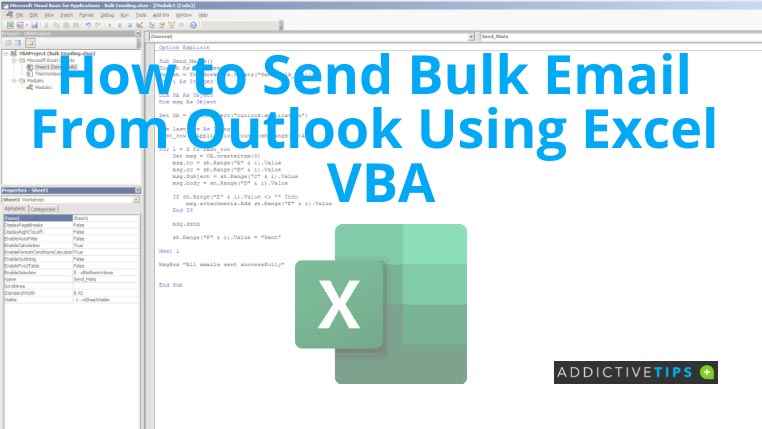 How to Send Bulk Email From Outlook Using Excel VBA in 2022