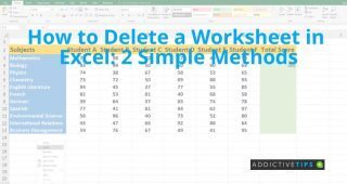 A visualization of how to delete a worksheet in Excel