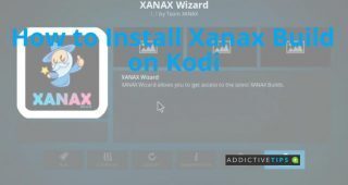 A visualization of installing Xanax build on Kodi