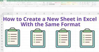 An illustration showing new sheet in Excel same format