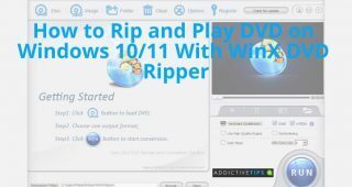 Play DVD on Windows 10, 11 a visualization of WinX DVD Ripper UI