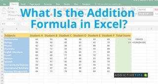 What Is the Addition Formula in Excel a visualization of formulas