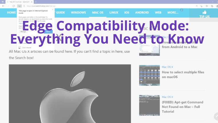 Edge Compatibility Mode 