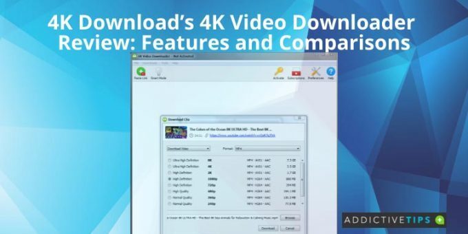 A visualization of the 4K Video Downloader app