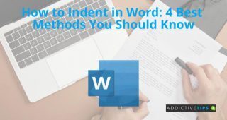 An illustrative image to show how to indent in Word